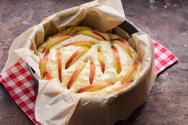 творожная шарлотка с яблоками рецепт фото 8